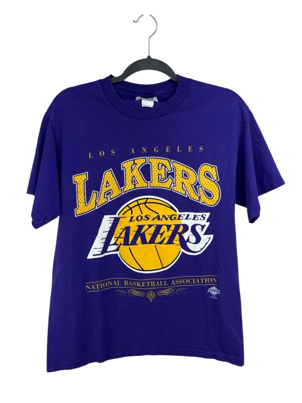 Vintage Los Angeles Lakers Purple Graphic Tee Size Medium
